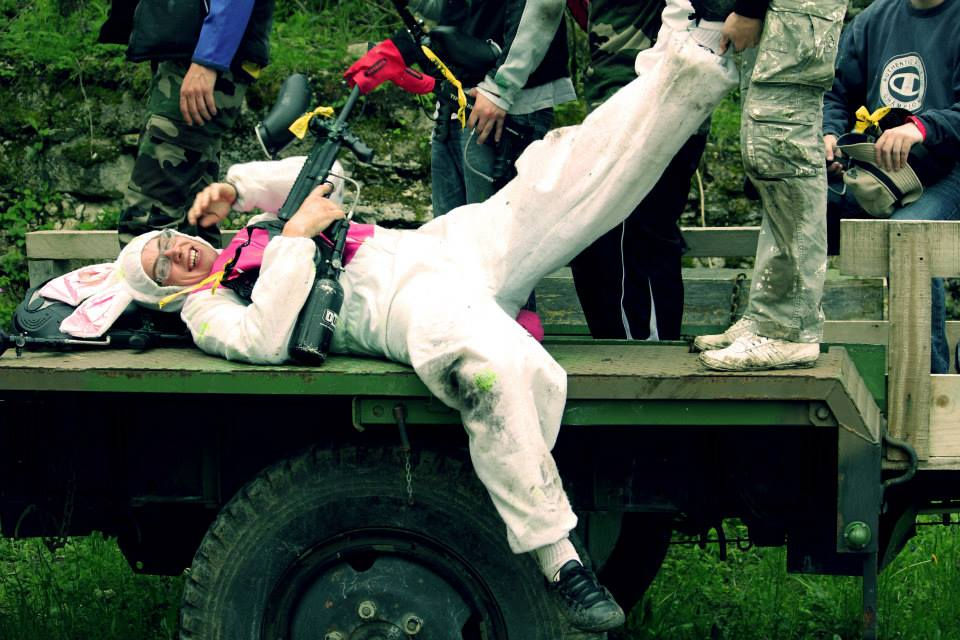 une fête d'anniversaire dans un paintball à nancy