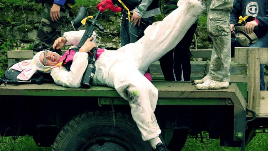 une fête d'anniversaire dans un paintball à nancy